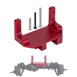 SCX10 III Servo Mount, Aluminum AR45P Portal Mount 4-Link Suspension for 1/10 RC Crawler Axial SCX10 III Sevro On Axle Mount Upgrades (Red)