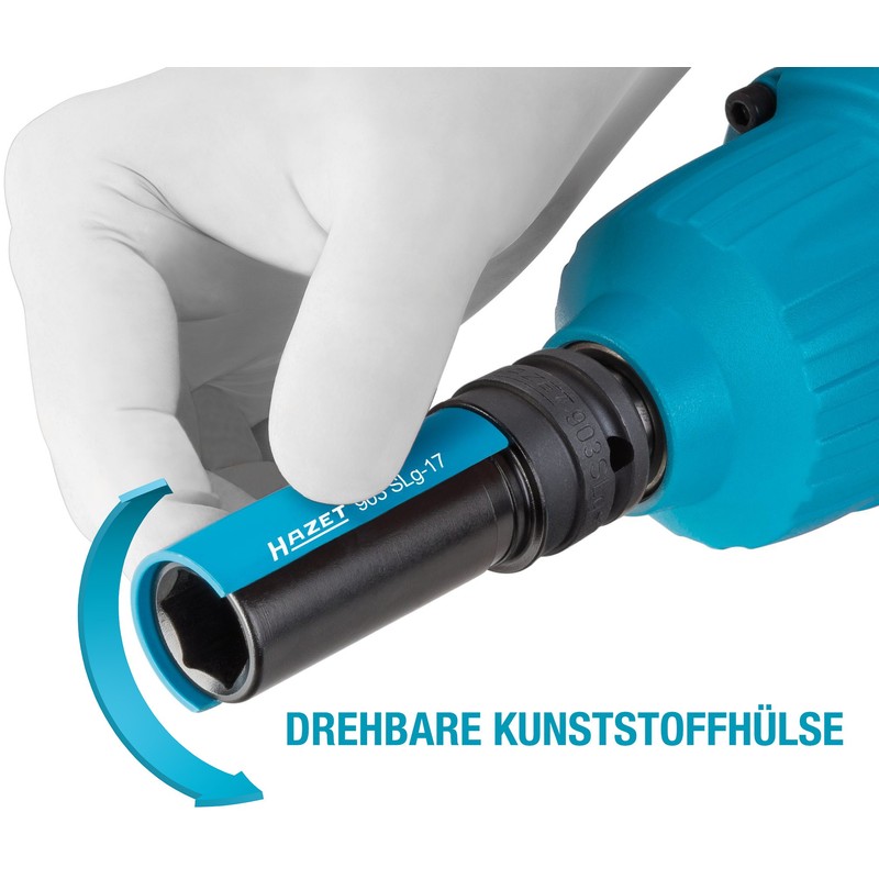 Hazet 903SLG-17 Size 17 Hex 1/2" Square with Sleeve Impact