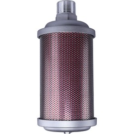 XY-10 Exhaust Silencer, 1'' NPT Male Interface, for Air Compressors, Dryers, Vacuum Pumps