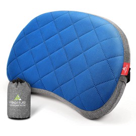 HIKENTURE Inflatable Camping Pillow with Removable Cover, Travel Pillow, Inflatable Lightweight, Ergonomic Pillow On the Go, Inflatable Pillow Camping Pillow Outdoor, Inflatable Pillow Blue