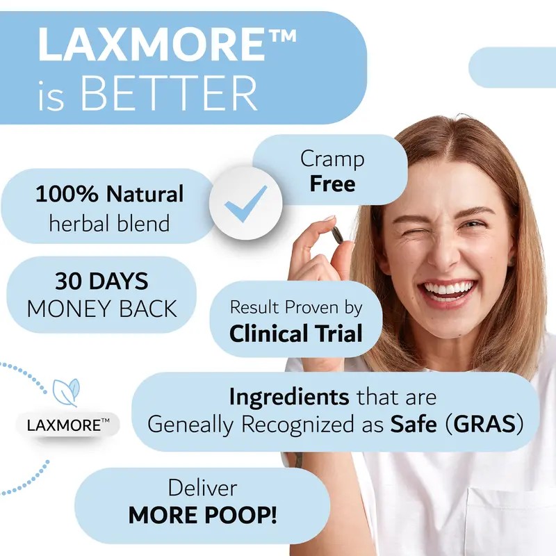 LAXMORE "I POOP MORE" Digestive Wellness Supplement – Supports Healthy