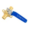 4-Pack EFIELD 1-inch Pex Crimp Shut-off Brass Ball Valve with