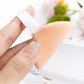 Washable Microfiber Air Cushion Puff for Foundation & Powder - Seamless Adhesion & Pore Coverage Hygienic Pink 17ea