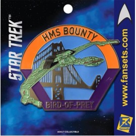 FanSets Star Trek The Voyage Home H.M.S. BOUNTY Bird Of Prey 2" Pin FanSets Klingons