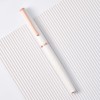 Pluma estilográfica Hong Dian 920 de metal blanco, punta extra
