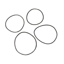 32-50mm x 100 Round Gaskets 0 Rings seal rubber washers for watches assorted