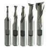 Drill America 5 Piece HSS End Mill Set, 1/8" -