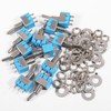 AEDIKO 12pcs Mini Toggle Switch 3 Pin ON/Off/ON SPDT AC