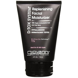 GIOVANNI D:tox System Replenishing Facial Moisturize - Face Moisturizer, Contains Super Antioxidants Acai & Goji Berry, Helps to Prevent Dryness, Hydrating for Healthier, Dermatologist Tested - 4 oz