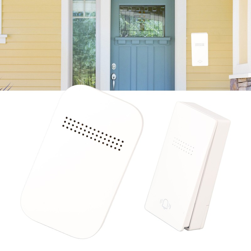 Self Powered Door Bell with Receiver Automatic Ringing Push Button