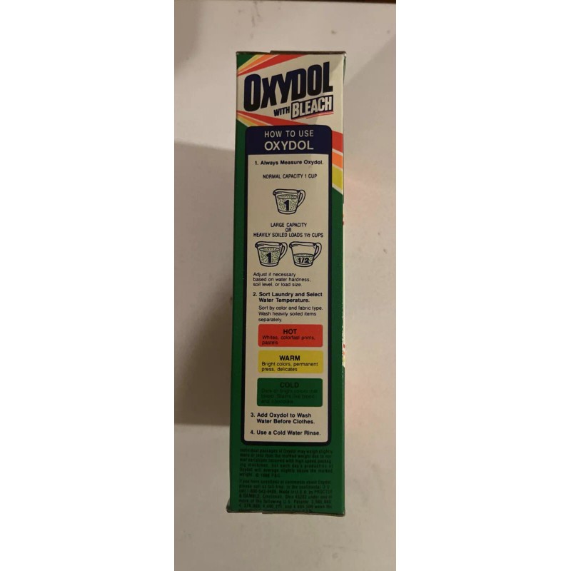 Oxydol Sealed NOS Full Unopened 1980s Oxydol Powder Laundry Detergent
