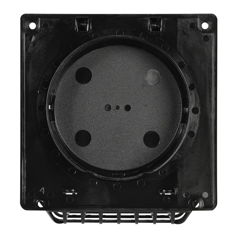 Deflecto Wide Mouth Dryer Vent Hood with Pipe, Bird Guard-Black
