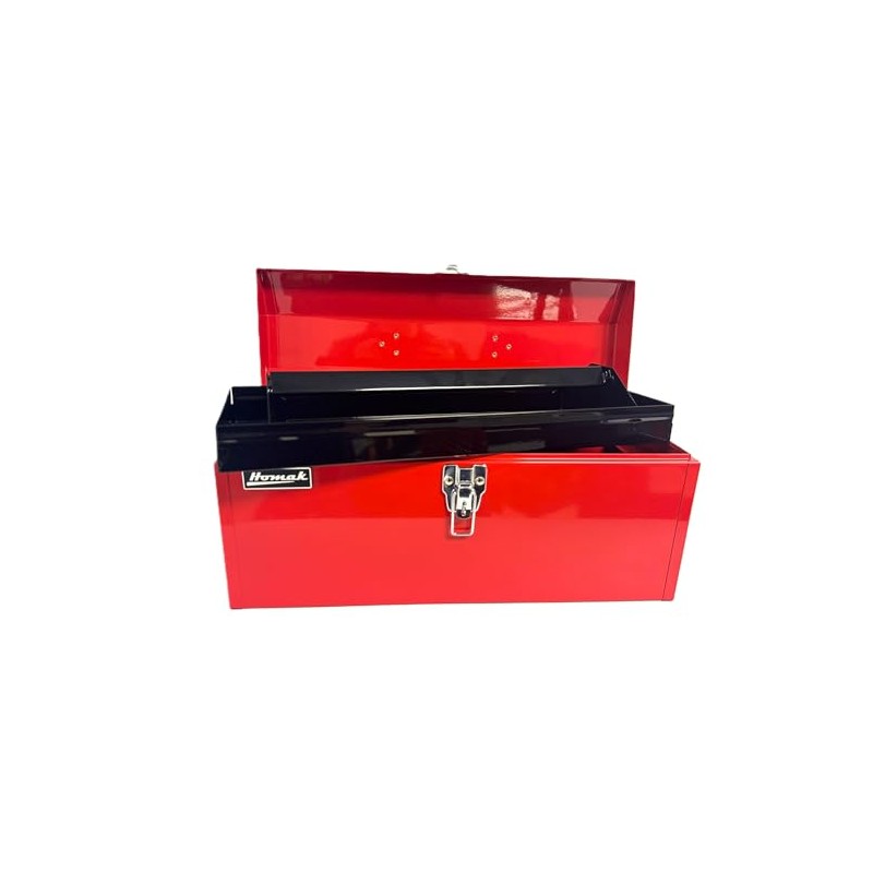 Homak Tool Box, 19" Portable Steel Tall Tool Box with