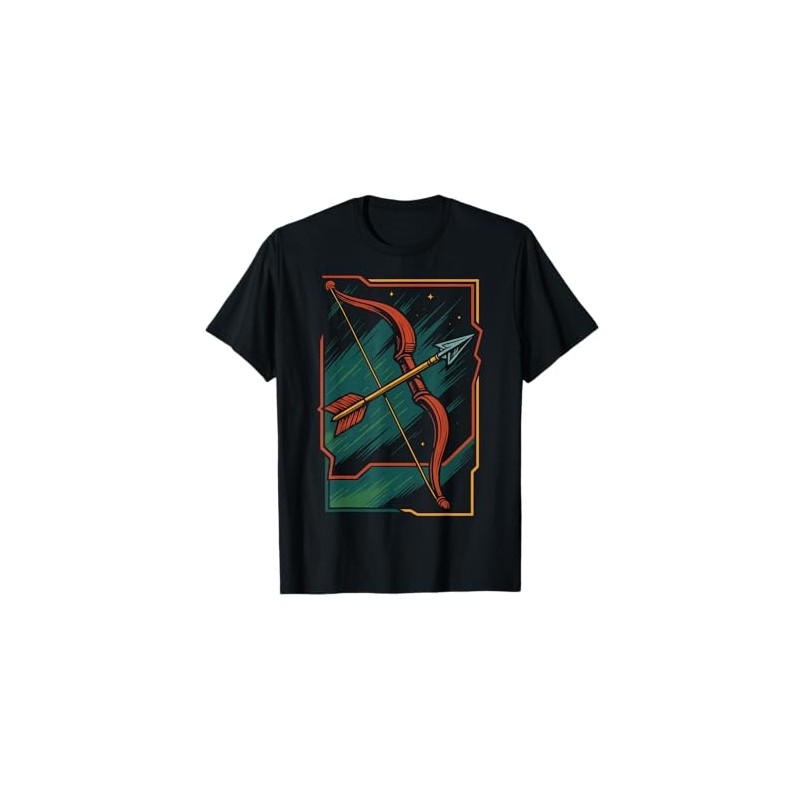 Archery Bow Arrow Archer Target Retro Design T-Shirt