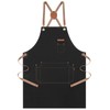 Genixart Chef Apron for Men Women - Cross Back Kitchen