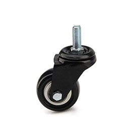 BE-TOOL Heavy Duty Swivel Castor Wheels with Screws for Furniture Table Trolley - Rubber(4Pcs-M8 Screw Swivel Casters)
