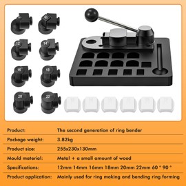 Ring Bending Tool Kit,Complete Spoon Ring Making Kit with Ring Bender Tool, Ring Maker Machine for DIY Jewelry, for Beginners & Professionals, Ideal for Holidays like Christmas,Valentine’s Day