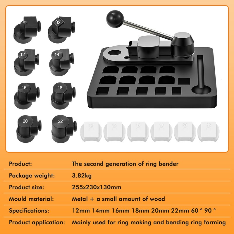 Ring Bending Tool Kit,Complete Spoon Ring Making Kit with Ring