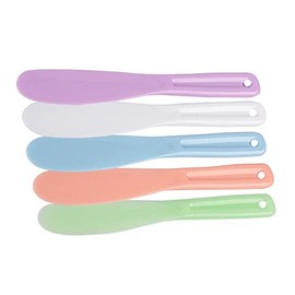 PurYupearl 5 Pcs Disposable Makeup Mixing Spoon Scraper Spatula Beauty Spoon Multifunctional Mixing Bar DIY Lotions Applicator Facial Masks Treatments and Masks