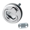 RV Flush Latch Lock | Heavy Duty Chrome Flush Slam