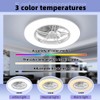 BAYSQUIRREL Alexa WiFi Low Profile Ceiling Fan with Light Flush