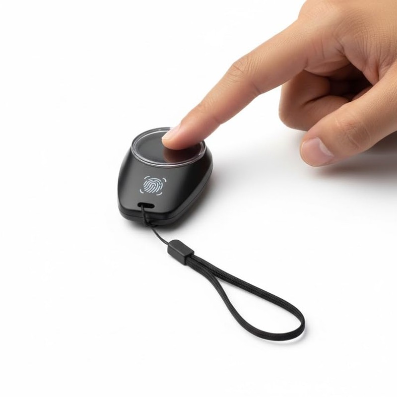 Inkvasor Almohadilla Dactilar Portátil 4cm Diámetro - Incluye Cordón -