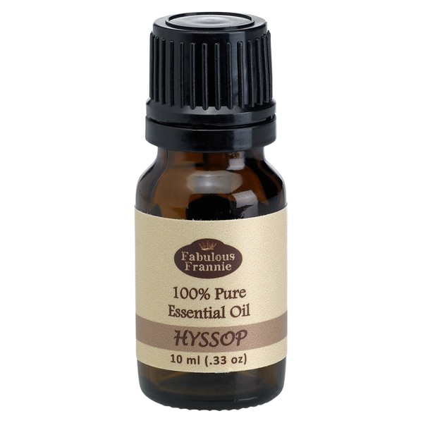 Fabulous Frannie Hyssop 100% Pure, Undiluted Essential Oil Therapeutic Grade - 10ml- Great for Aromatherapy