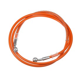 X AUTOHAUX Motorcycle 68.9" 0.39" Hydraulic Brake Hose Line Pipeline, Orange