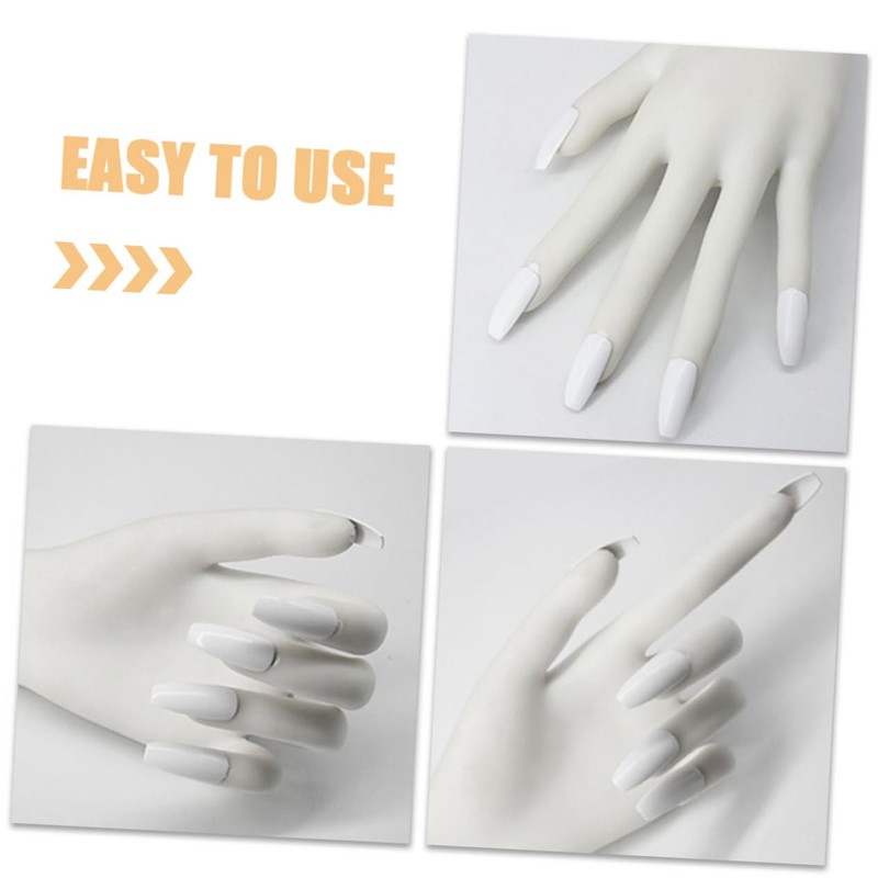 VICASKY Simulated Hand for Nail Practice Durable Nail Art Training