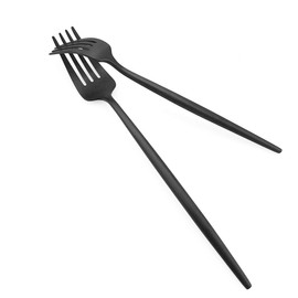 Gugrida Black Flatware, Royal 20 Piece Luxury Matte Finish 18/10 Stainless Steel Tableware Sets for 4 Including Forks Spoons Knives, Camping Silverware Travel Utensils Set Cutlery (Black)