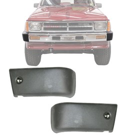 New Front Left Driver & Right Passenger Side Bumper End Outer For 1984-1988 Toyota Pickup 2WD Direct Replacement 5210289103 5210389103