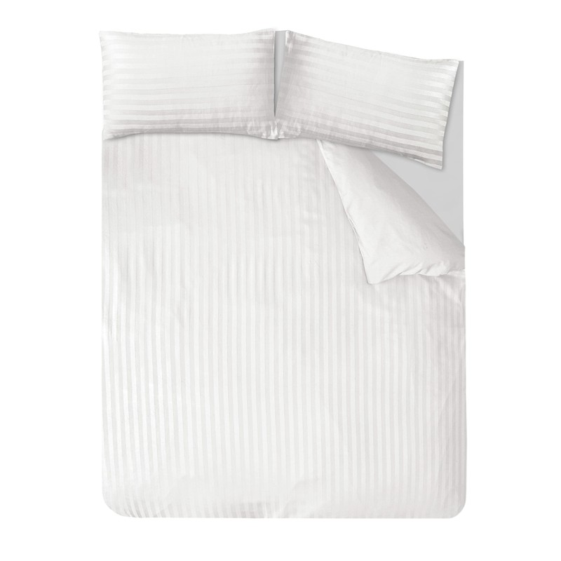 Sleepdown Soft Hotel Quality 225 THREAD COUNT POLYCOTTON Satin Stripe