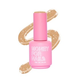 Money For Nails Soak Off UV LED Gel Nail Polish - Wears Up To 3 Weeks - Chip Resistant, No Peeling, Vegan Formula, 15mL (Treasure)