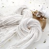 Toaob 105 Metres White Waxed Cotton Cord Wax Cord Cotton