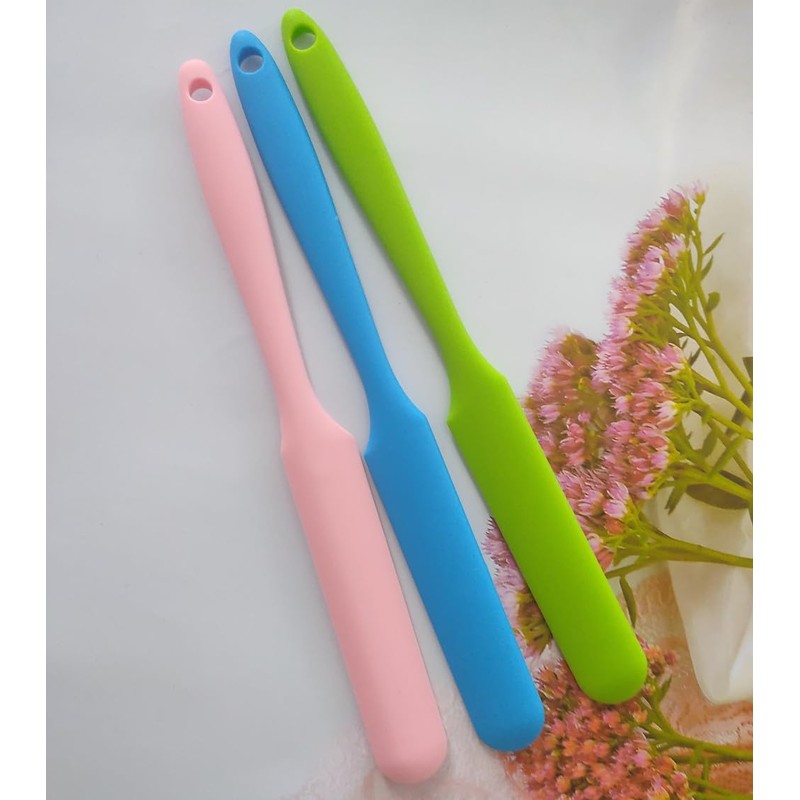 3 Pack Non-stick Wax Spatulas Silicone Body Hair Removal Sticks