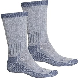 Woolrich Hiking Socks - Merino Wool, 2-Pack, Crew (For Men) LARGE (BLUE)