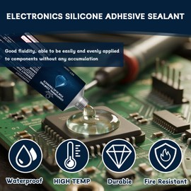 INNOVAYOU 100ml Conformal Coating for Electronics Silicone Adhesive Sealant, Waterproof Strong Fluidity Transparent Insulating Sealant, for Circuit Boards LED Lamps Appliance Control Boards