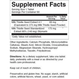 Milk Thistle 175 mg 60 Tabs