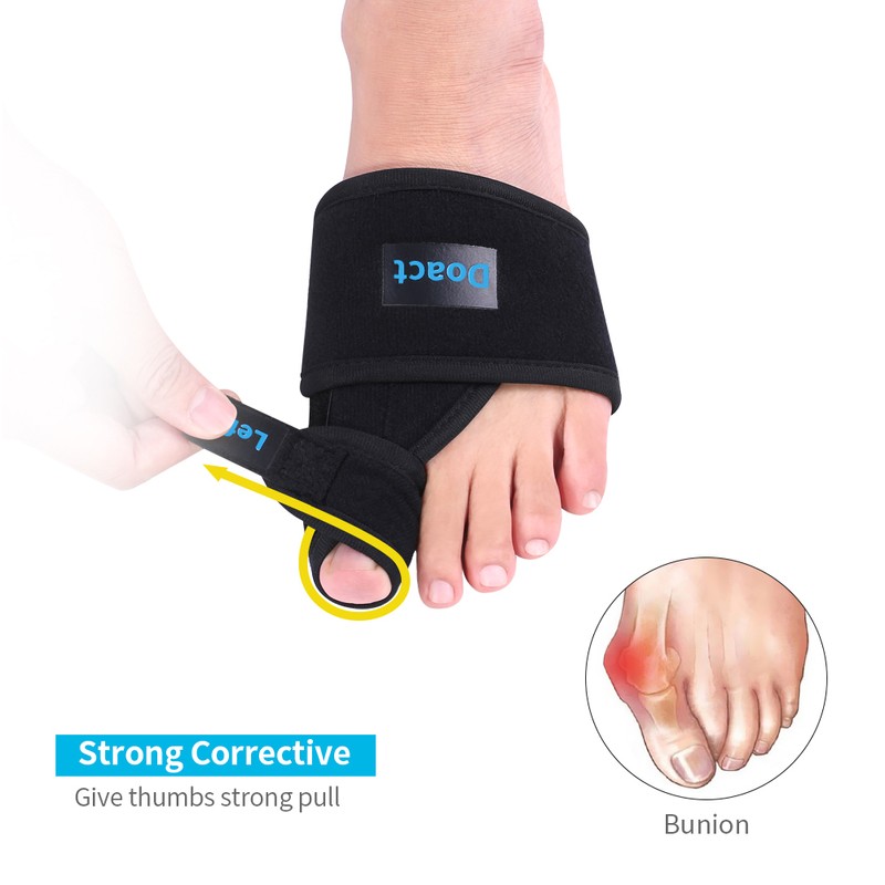1Pair Bunion Toe Straightener Corrector 3Pair Silicone Gel Toe Separator(L)