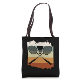 Badminton Retro Hobby Badminton Court Tote Bag