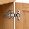 2pcs Fully Covered American Style 105 Degree Frameless Cabinet Hinges,