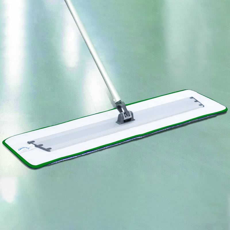 CleanAide Twist Yarn Microfiber Flat Mop Pad with Scrub Strips