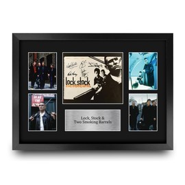 HWC Trading Lock, Stock & Two Smoking Barrels Gifts Printed Signed Autograph Presentation Display for Fans of Movie Memorabilia - A3 Framed