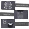 PACKOVE 12pcs Transparent Glass Bottles Small Vials for Travel Lightweight