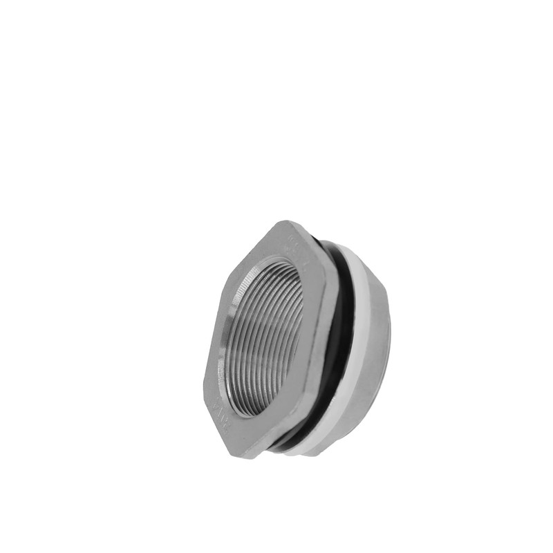1.5" Bulkhead Water Tank Connector SUS304 Stainless Steel Thru-bulk Fitting,SAFYY