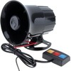 DriSentri Car Alarm Siren, 12V 30W Car Motorcycle Alarm Warning