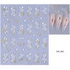 6 Sheets Heart Nail Art Stickers Valentine’s Day Nail Decals