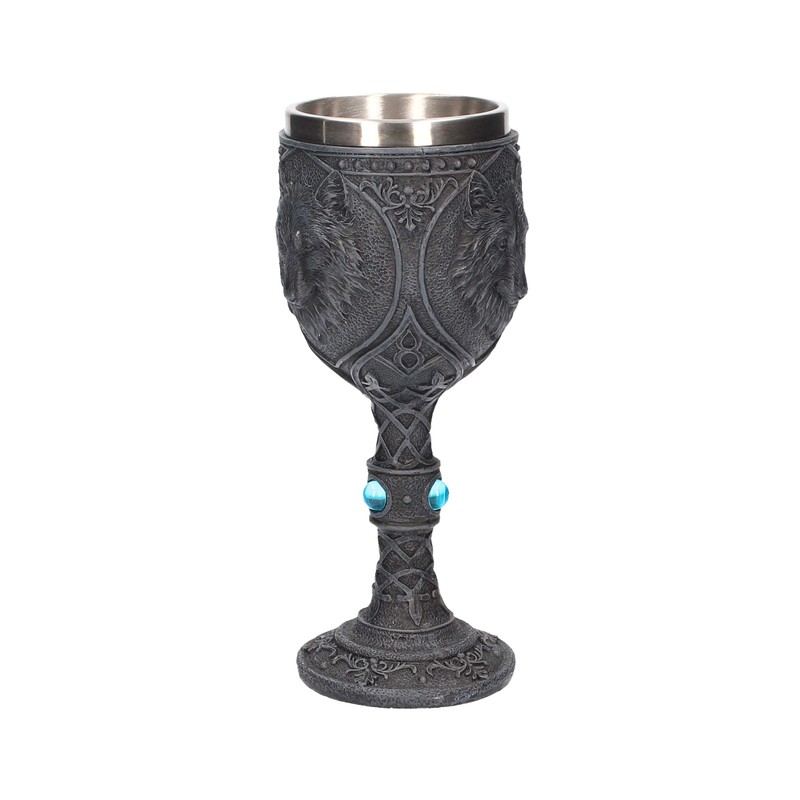 Nemesis Now U2501G6 Night Wolf Goblet Goblet 23cm Black
