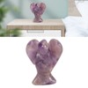 Faux Crystal Angel Figurine Carved Peace Healing Pocket Angel Statue