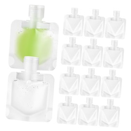 Beavorty 15 Pcs Refillable Squeeze Pouches for Travel Toiletries Portable Travel Containers Lightweight and Versatile Makeup Bags for Shampoo Lotion and More
